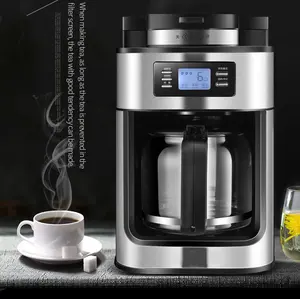 hot sell grinding beans function digital lcd display coffee maker china professional coffee machine