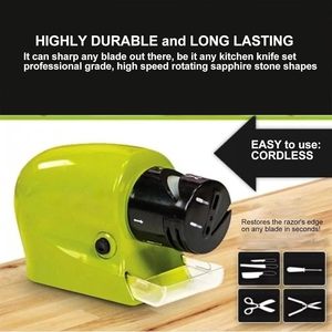 Kitchen Detachable Sharpening Stone <b>Kit</b> Manual Tumbler Aluminum Alloy Eco-Friendly Roller Knife Sharpener Set - Product Image 3