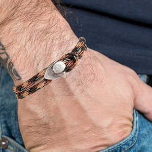 Pulsera de Cuerda de Milán Minimalista Unisex Estilo Étnico Náutico Doble Envoltura Cuerda de Nailon de Acero Inoxidable Trenzado Paracord - Product Image 6