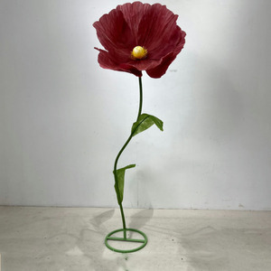 Flores de Papel Gigantes de Amapola para Decoración de Bodas, Adornos Artificiales para Ventanas de Hotel, Venta Directa al por Mayor - Product Image 5