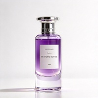 Flacon de parfum en verre vide coloré le plus vendu, 50 ml, cylindrique, avec bouchon en alliage de zinc