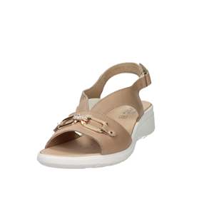 Sandalias Bajas para Mujer, Color Beige, Tacón de 35 cm, Sandalias Planas - Product Image 5