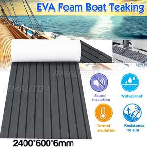 2400x600x5/6mm EVA Foam Boat Flooring Teak Foam Decking for Boats EVA Foam Sheet Marine Flooring Teak Boat <b>Yacht</b> Floor Carpet - Product Image 5