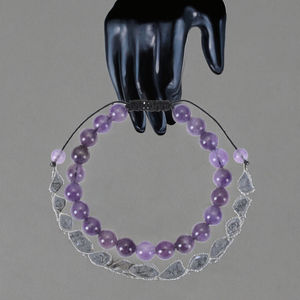 Al por mayor: Pulsera de 8mm con cuentas de cristal de ágata natural tejida, amatista, cuarzo rosa, ojo de tigre, lapislázuli y símbolo cristiano para hombre y mujer - Product Image 3