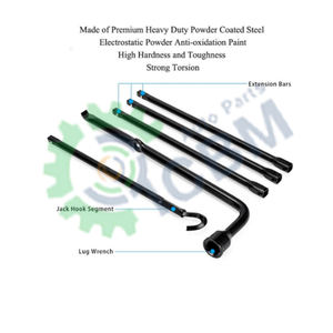 Rueda de neumático de repuesto <span class=keywords><strong>ICBM</strong></span>, mango de gato de coche, llave de lengüeta de neumático para herramienta de kit de neumático de repuesto de gato - Product Image 4
