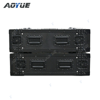 Amplificateur de puissance professionnel de haute qualité 4U, transport pour tournée, EOM/ODM, flight case noir avec loquets Penn Elcom