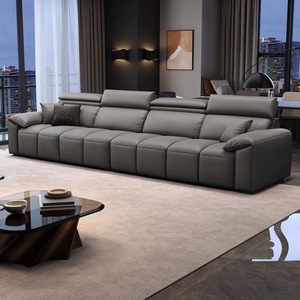 Juego de Sofás de Estilo Moderno con Diseño de Teclas de Piano, en Línea Recta, para Apartamentos Pequeños, Sala de Estar, Villa, Sofá de Cuero, Sofá de Madera Maciza, Suave y <span class=keywords><strong>Cómodo</strong></span> - Product Image 3