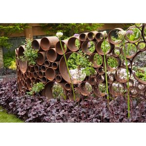 Décoration de jardin en acier, art rustique vintage, forme irrégulière, ornement de patio extérieur en fer forgé autoportant - Product Image 5