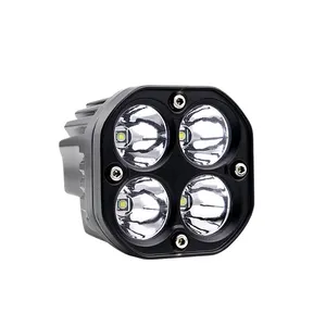 כפול צבע Led מקרן 40 W עדשת מיני עבודת ערפל מנורת נהיגה אורות עבור אופנוע SUV משאית Led עבודת אור