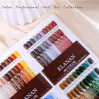 KLANA Salon DIY Set de 60 Colores de Esmalte de Uñas en Gel No Tóxico, Removible con UV LED, con Bolsa de Almacenamiento Portátil, Venta al por Mayor ODM OEM