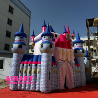 Le tunnel gonflable de tente de château, a annoncé la tente gonflable de château de terrain de jeu des enfants de bâtiment