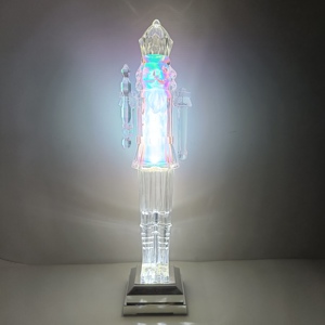 Figurines de Casse-Noisette Lumineuses LED Grand Format en Acrylique, Ornements de Noël, Soldat Casse-Noisette, Décorations de Noël d'Intérieur - Product Image 2