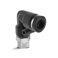 Schnellverbindungsanschlüsse PL6-01 PL8-02 PL4-M5 PL10-03 PL12-04 12mm 16mm Glatt Hochbelastbar 1,0 MPa Industriell Geschmiedet Schwarz