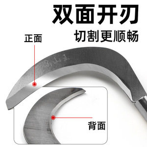 Hoz Xiaojunxia de 18.5cm con Hoja de Acero de Doble Filo para Uso Agrícola y en Exteriores - Product Image 1