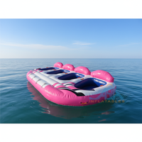 Canapé gonflable commercial gonflable à roulettes pour sports nautiques, UFO gonflable
