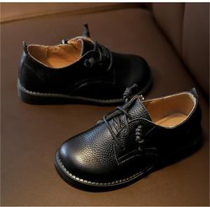 Zapatos Casuales Negros para Niños, Zapatos Deportivos Transpirables para Correr, Zapatillas de Cuero Blanco Liso para Niños y Niñas, Zapatos Escolares - Product Image 3