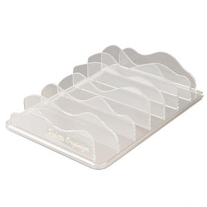 Organizador de maquillaje de acrílico transparente 4 en 1, caja de almacenamiento para paleta de sombras de ojos, soporte para cosméticos para uso en cajones - Product Image 2