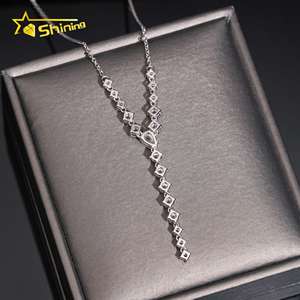 Collana da Donna in Argento 925 Massiccio con Diamante Moissanite GRA Scintillante, Disponibile in Magazzino USA - Product Image 4