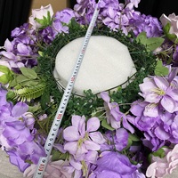 Décorations de table pour mariage RHD, boules de fleurs artificielles décoratives, boules de fleurs en soie rose violette