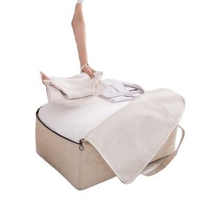 ถุงเก็บผ้าห่มแบบพับได้ ตู้เก็บเสื้อผ้า ผ้าห่ม ผ้าฝ้าย ถุงเก็บของขนาดใหญ่ ผู้จัดจำหน่ายอุปกรณ์จัดเก็บเสื้อผ้าและเครื่องนอน - Product Image 6