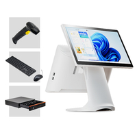 Sistemas de Terminal POS Jinshijiepos con Software C15.6, Terminal Windows Todo en Uno, Pantalla Táctil Capacitiva, Wi-Fi 6, Bluetooth