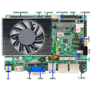 Carte mère industrielle tout-en-un de 3,5 pouces avec 32 GPIO 6COM 1LPT pour ordinateur portable I5 5300U 5200U 5287U, canal de mémoire unique, industrielle - Product Image 6