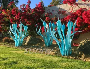 Estatuas de jardín Decoraciones al aire libre Decoración de boda de lujo Forma de pico Escultura de vidrio de Murano