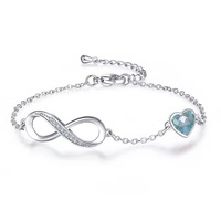 Bracelet infini en argent sterling S925, best-seller SPJ, zircone cubique 5A, bijoux élégants, cadeau pour femmes, prix de gros