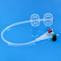 Cathéter de mûrissement cervical en silicone 100% jetable de classe II pour hystéroscopie, à double ballonnet pour dilatation