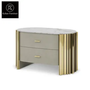 Luxury storage table contemporary modern bedside table night stand bed side table night Stand for Bedroom