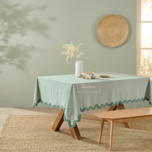 Khushboo Cotton Eco-Friendly Luxury Natural Style Floral Print 3mm Home Decoration Wedding Garden Party <b>Table</b> <b>Runner</b> Placemat - Product Image 3