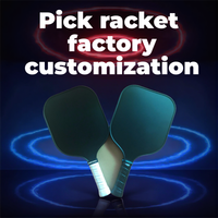 Raquette de pickleball en fibre de carbone de précision OEM/ODM pour joueurs intermédiaires