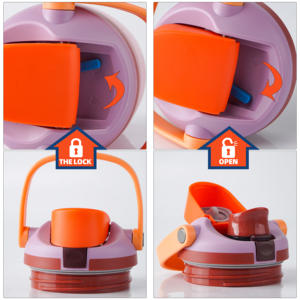 Bouteilles d'eau personnalisées avec logo 30oz, vertes, sportives, en acier inoxydable, avec intérieur en céramique isolé sous vide, avec paille - Product Image 2