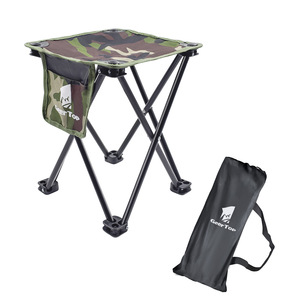 Chaise pliante GeerTop 35x30x30cm, structure en fer, tissu Oxford, chaise de pêche et de camping avec sac de transport - Product Image 5