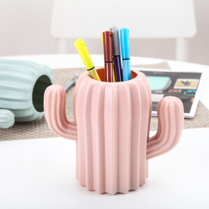 Nordique style porte-Stylo créatif Papeterie boîte de rangement en forme de <span class=keywords><strong>cactus</strong></span> Bureau <span class=keywords><strong>Crayon</strong></span> - Product Image 3
