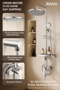 Ensemble de <span class=keywords><strong>douche</strong></span> à main avec affichage numérique pour piano, vente chaude, entièrement en laiton chromé, robinet à jet de pluie à poignée unique pour hôtel, valve en céramique à débit régulé - Product Image 3