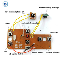 Circuit imprimé de course à dérive 8 canaux, module de circuit imprimé télécommandé, carte mère PCBA, carte de contrôle électronique 3-7.2V