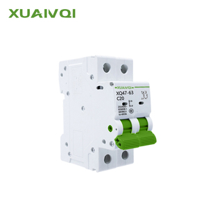 Автоматический выключатель переменного тока (AC) <span class=keywords><strong>2P</strong></span> 6кА, миниатюрный, 400В/230В, 2-полюсный, 63А, для распределительных щитов, с сертификатами TUV, CE, CB, <span class=keywords><strong>IEC</strong></span> - Product Image 2