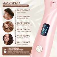 2025 482 ℉ Brosse à lisser les cheveux améliorée Ionic Plus Brosse droite avec 6 temps 250 ℃ Peigne chauffant pour cheveux bouclés épais