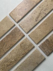 Piastrelle in Gres Porcellanato Effetto Pietra Naturale 60x400mm, Lusso Artigianale, Smaltate, Fatte a Mano, 30 Facciate, Profondità Ricca - Product Image 3
