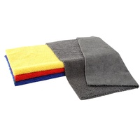 Chiffon de nettoyage de voiture en microfibre polyester et polyamide à séchage rapide, sans bords, avec logo personnalisé, serviettes de nettoyage en microfibre