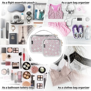 Bolsa de Maquillaje de PVC Transparente Pequeña Personalizada OIP, Bolsas de Cosméticos para Mujer, Bolsa de Aseo de Viaje con Asa - Product Image 6