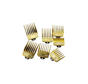 Fábrica personalizado logotipo oro Popular guardia peine 8 tamaños conjunto en bolsa de OPP - Product Image 6