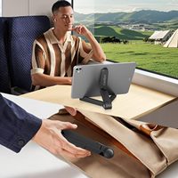 Support de tablette portable pour moniteur de bureau, réglable, pliable, léger, compatible avec la plupart des tablettes et téléphones de 4 à 9 pouces pour ordinateur portable