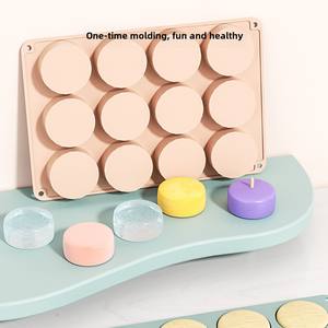 <span class=keywords><strong>Molde</strong></span> Cilíndrico de Silicona de 12 Cavidades <span class=keywords><strong>para</strong></span> Pasteles, <span class=keywords><strong>Molde</strong></span> Circular <span class=keywords><strong>para</strong></span> Galletas <span class=keywords><strong>Oreo</strong></span> Crujientes de <span class=keywords><strong>Chocolate</strong></span> y Jabón Artesanal - Product Image 5