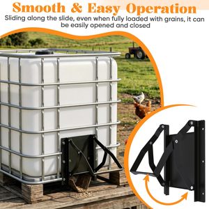 Kit JH-Mech compatible pour faciliter le transfert de marchandises en conteneurs IBC, avec poignée, en acier au carbone, pour porte coulissante de camion-citerne à grain - Product Image 3