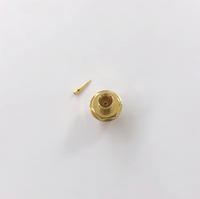Connecteur coaxial RF étanche à prise mâle SMP pour câble d'antenne de 0,086 po, à montage sur panneau avec butée limitée
