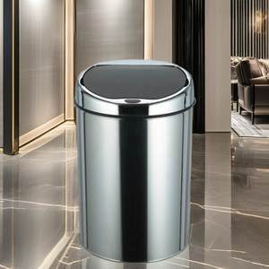 4L SMART Sensor Dustbin Stainless Steel Round <strong>Silver</strong> Color Trash Can Waste <strong>Bin</strong> with Mirror Surface and Chrome Plated - Product Image 6