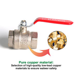 IFAN Brass van bi nữ ren đồng 1/4 "1/2" 3/4 "gas shut-off van bi - Product Image 4