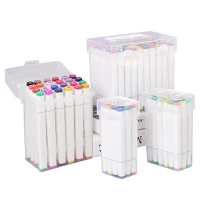 HB-701 Offre Spéciale coloré Art marqueur école peinture marqueur eau couleur stylo pour étudiants 12 couleurs à 80 couleurs papeterie ensemble OEM